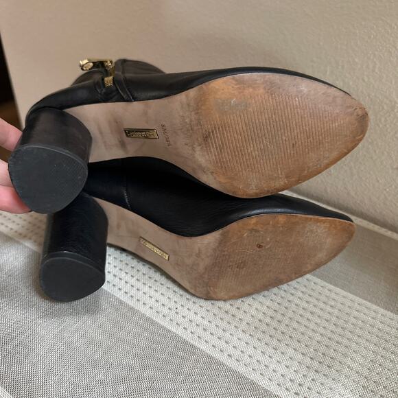 Louise Et Cie Lo-Zyda Bootie Black Leather Almond Toe Size 8M - Picture 8 of 9